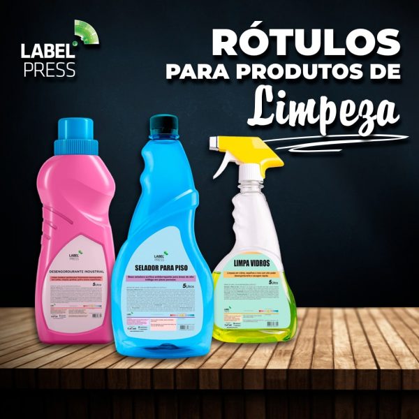 Embalagens para produtos de limpeza - LabelPress